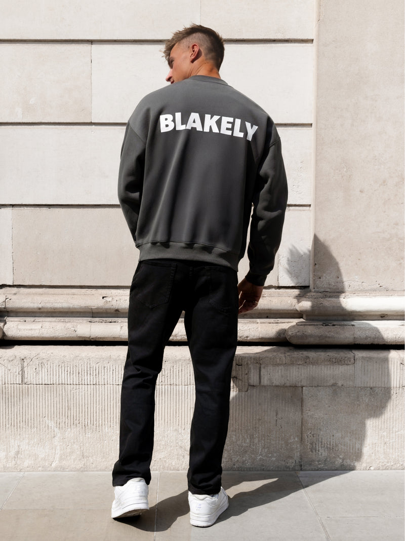 Declan Relaxed Sweater - Khaki Grey