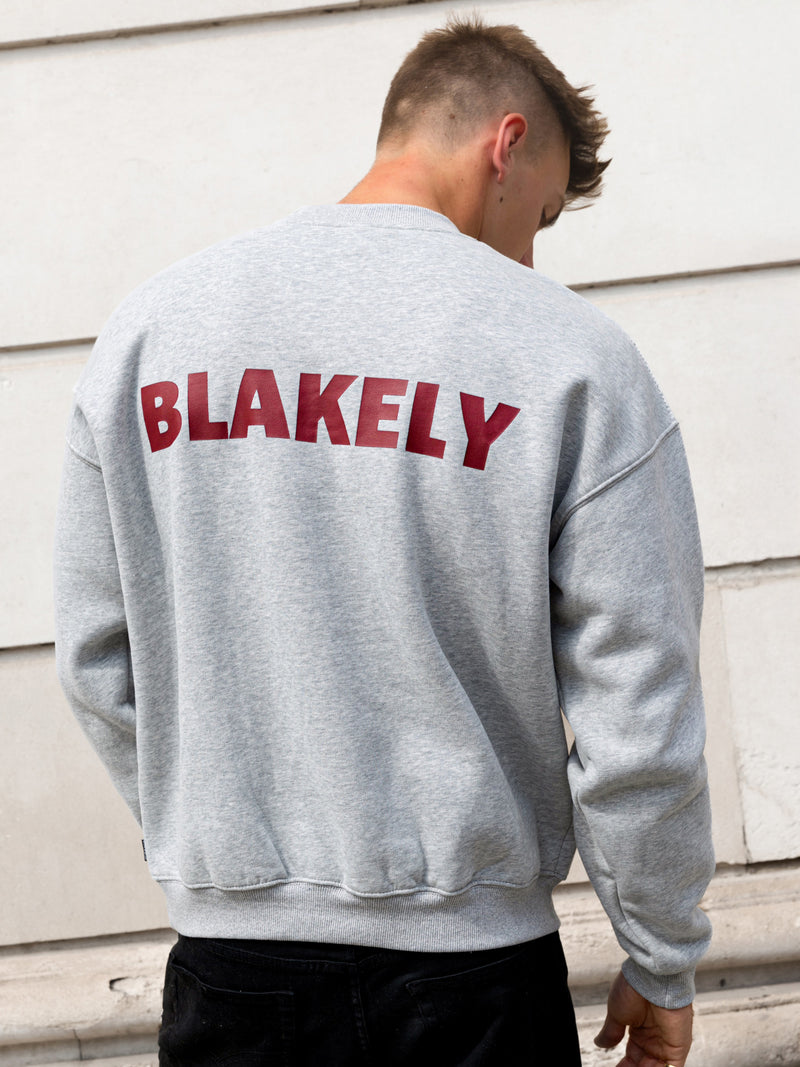 Declan Relaxed Sweater - Marl Grey