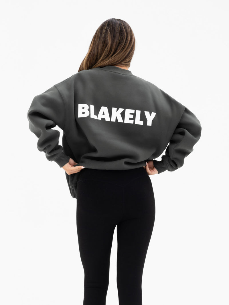Kayla Oversized Sweater - Khaki Grey