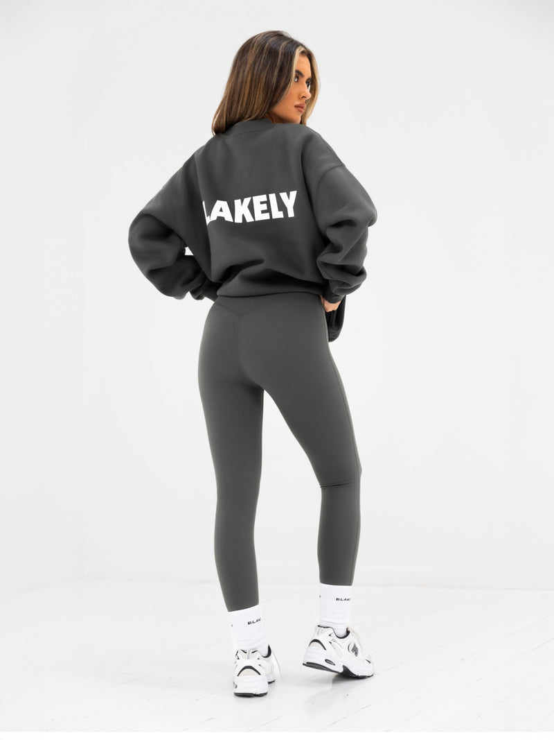 Kayla Oversized Sweater - Khaki Grey