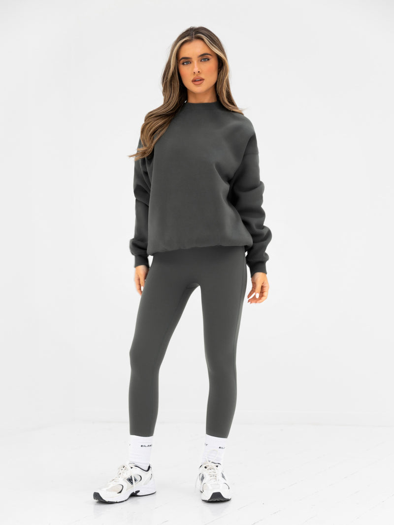 Kayla Oversized Sweater - Khaki Grey