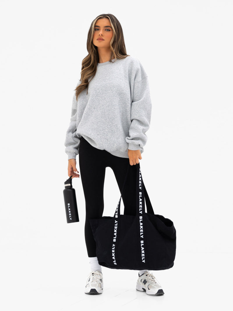 Kayla Oversized Sweater - Marl Grey