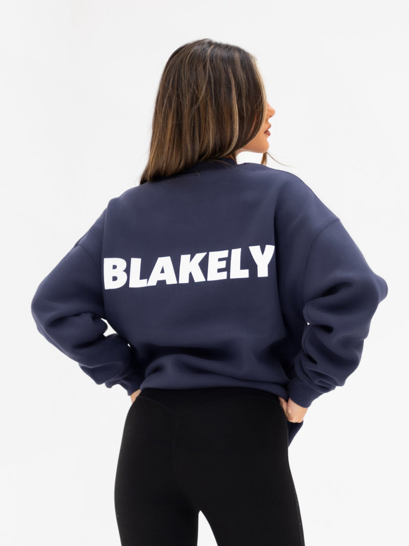 Kayla Oversized Sweater - True Navy