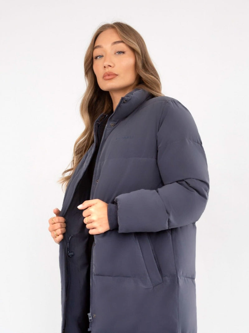 Ultimate Longline Puffer Coat - Midnight Blue