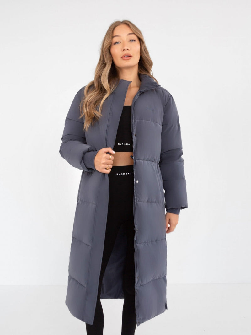 Ultimate Longline Puffer Coat - Midnight Blue