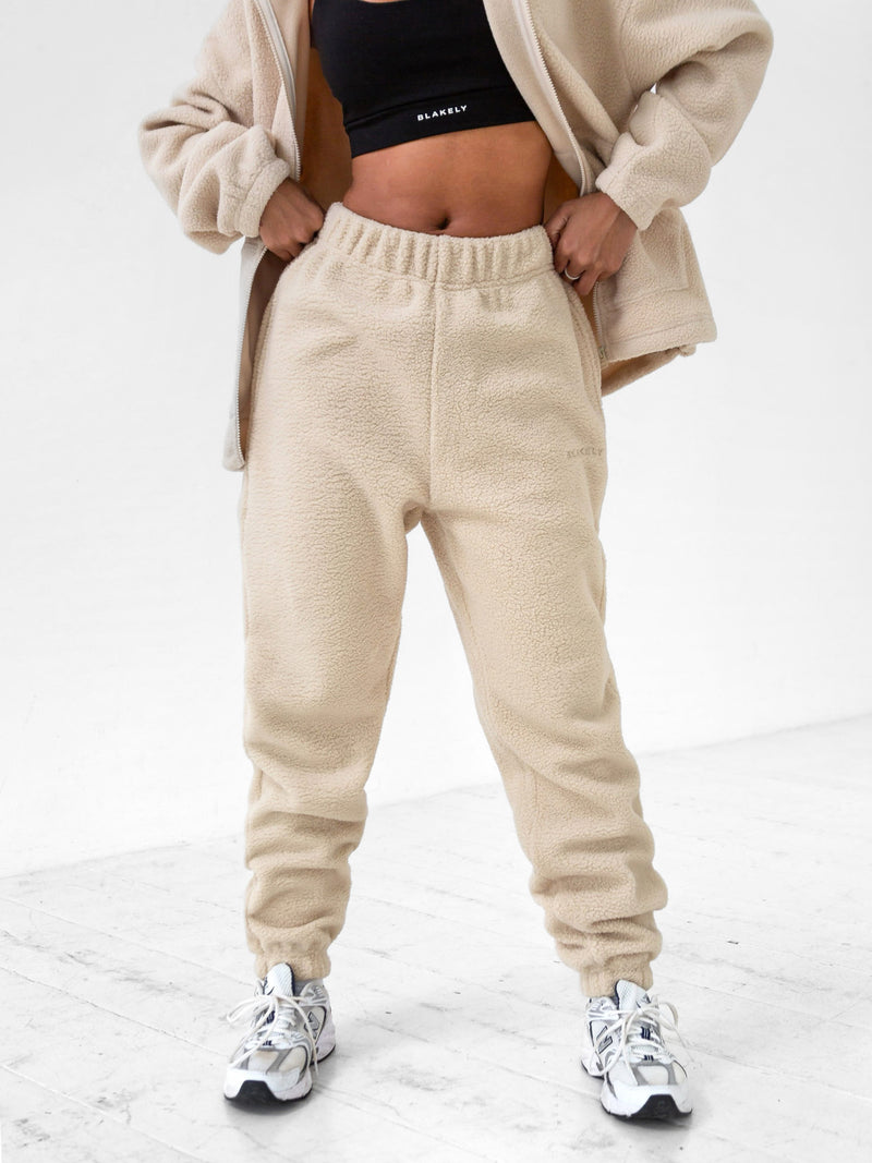 Borg Sweatpants - Sand