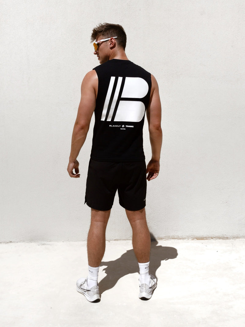 Apex Sleeveless Tee - Black