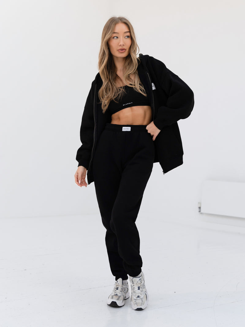 Label Sweatpants - Black