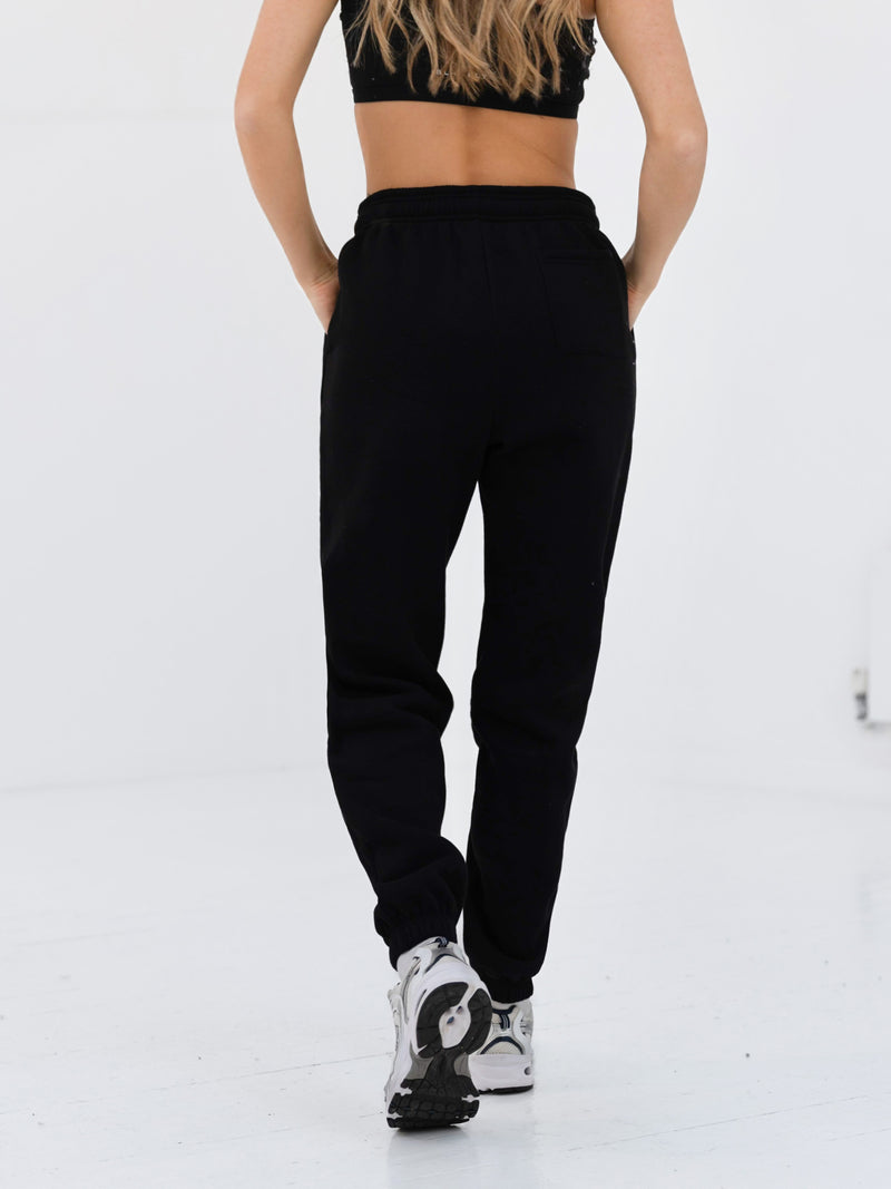 Label Sweatpants - Black