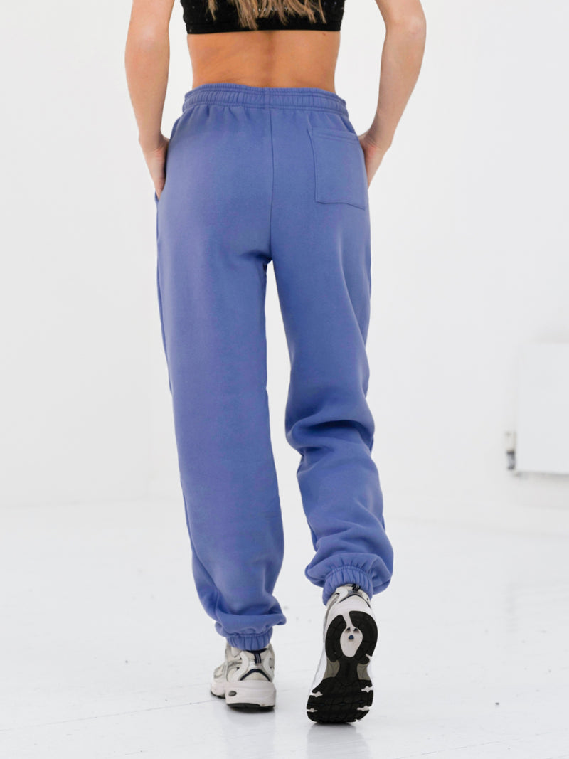 Label Sweatpants - Lilac Blue