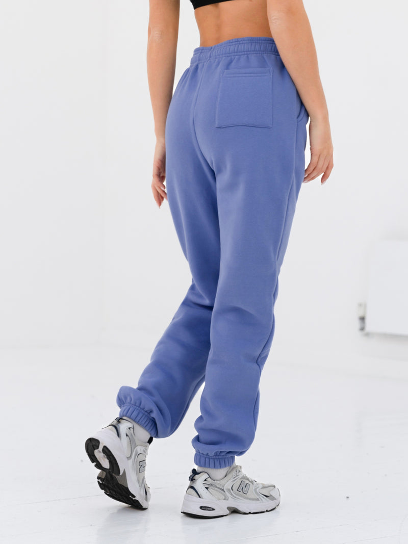 Label Sweatpants - Lilac Blue