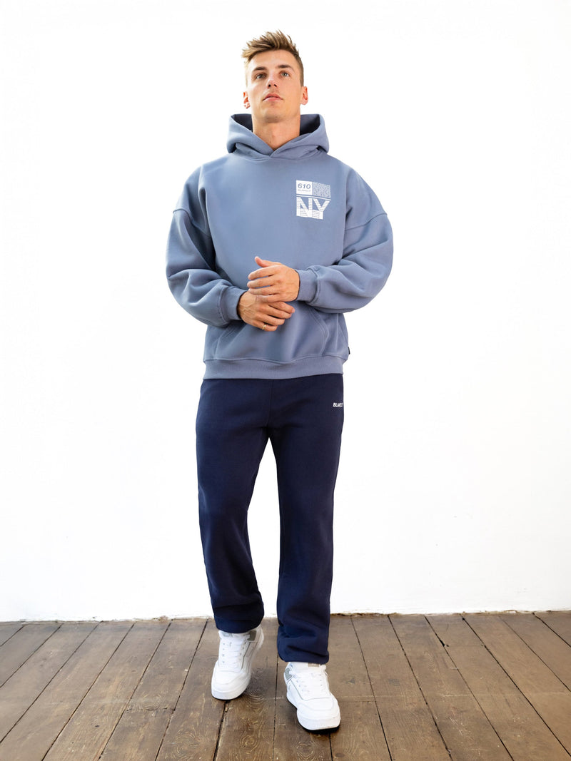 Italic Relaxed Sweatpants - Navy