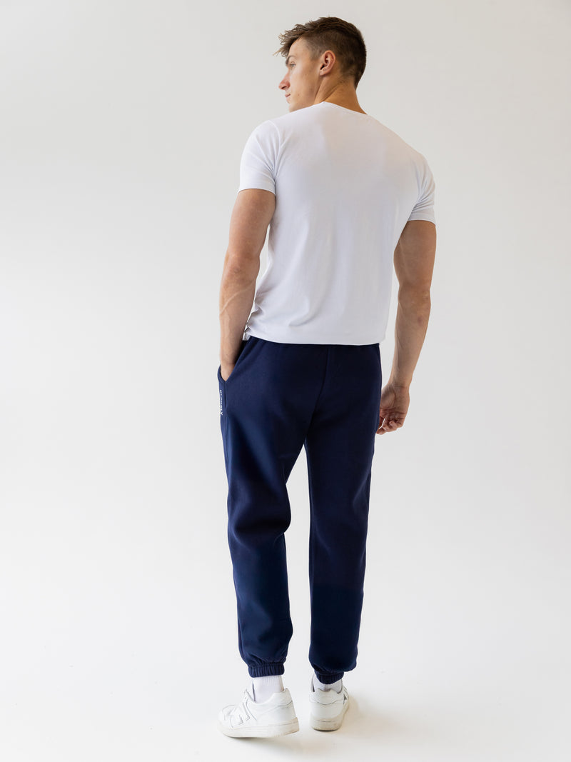 Italic Linear Relaxed Sweatpants - Navy