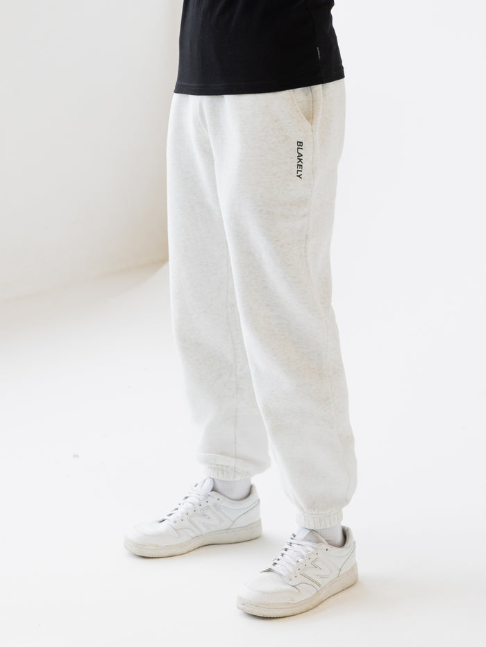 Italic Linear Relaxed Sweatpants - Marl White
