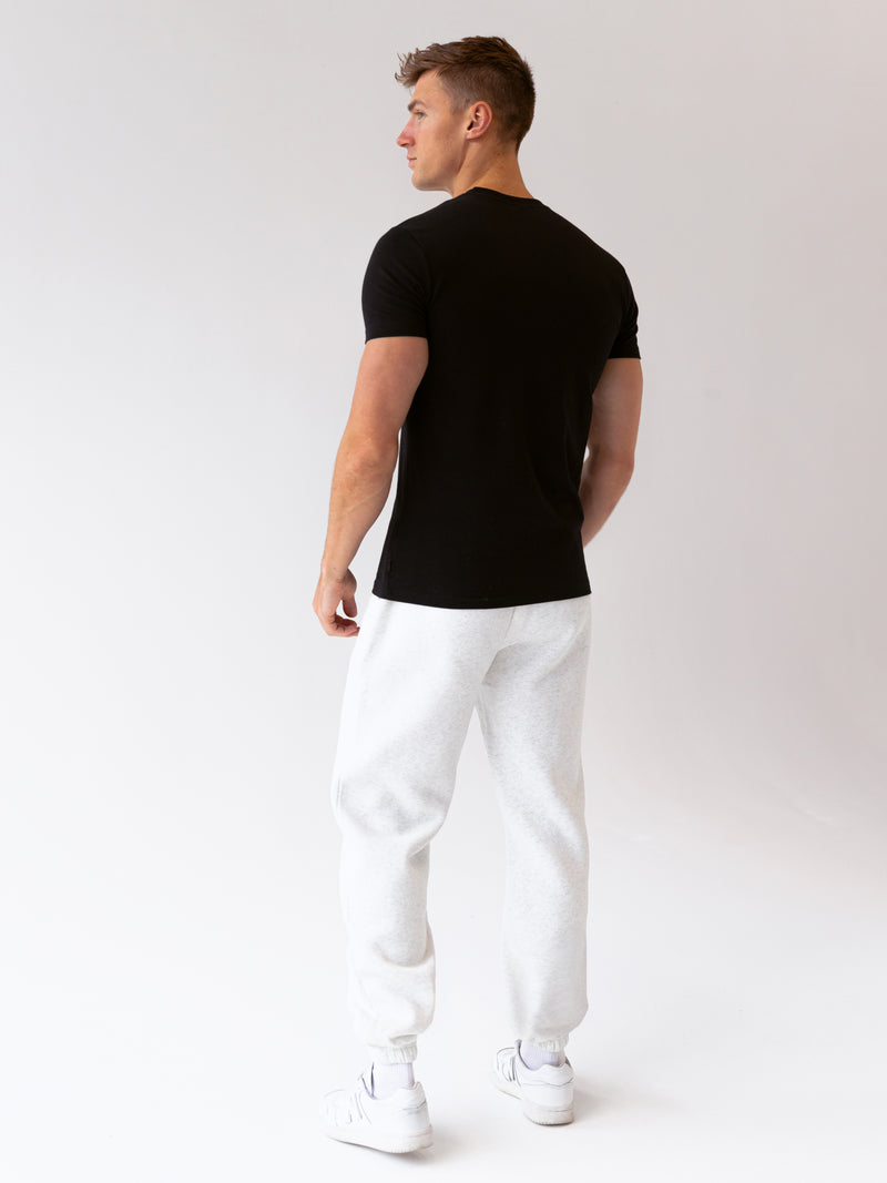 Italic Linear Relaxed Sweatpants - Marl White