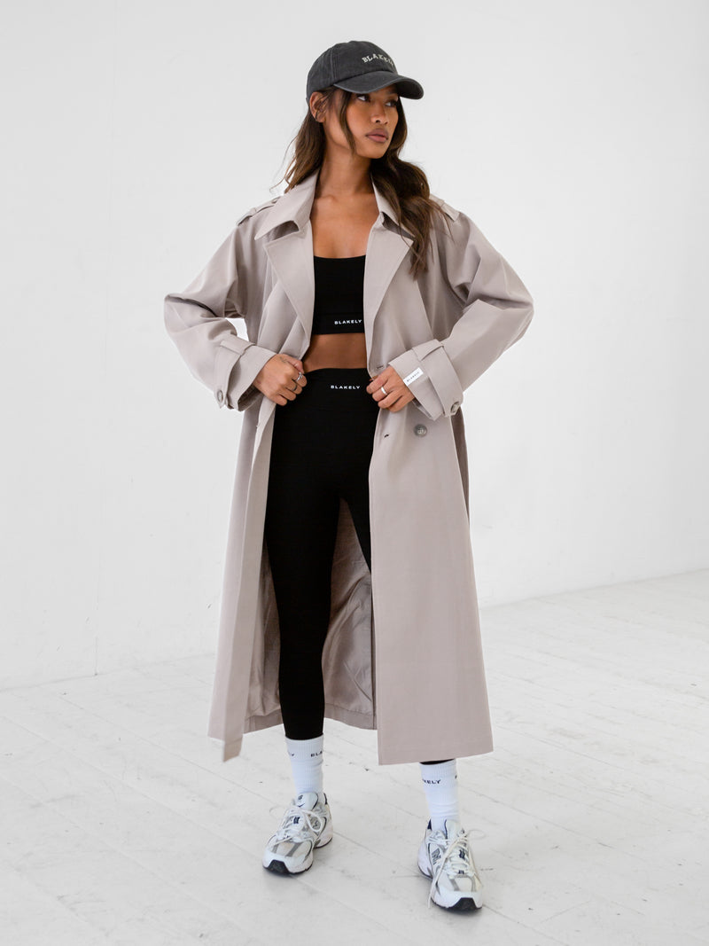 Amara Trench Coat - Stone
