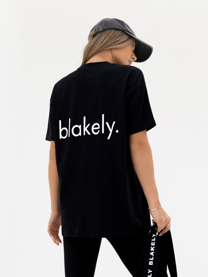 Thea Oversized T-Shirt - Black