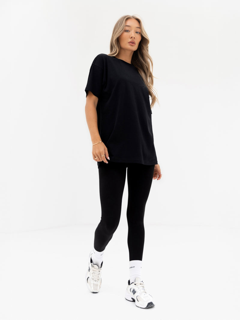 Thea Oversized T-Shirt - Black