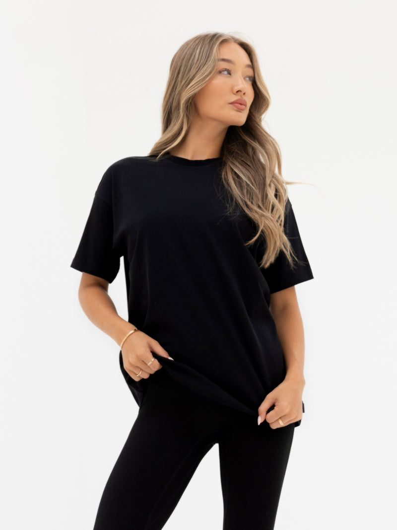 Thea Oversized T-Shirt - Black
