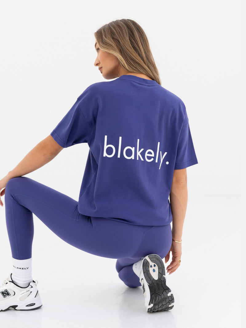 Thea Oversized T-Shirt - Bold Purple