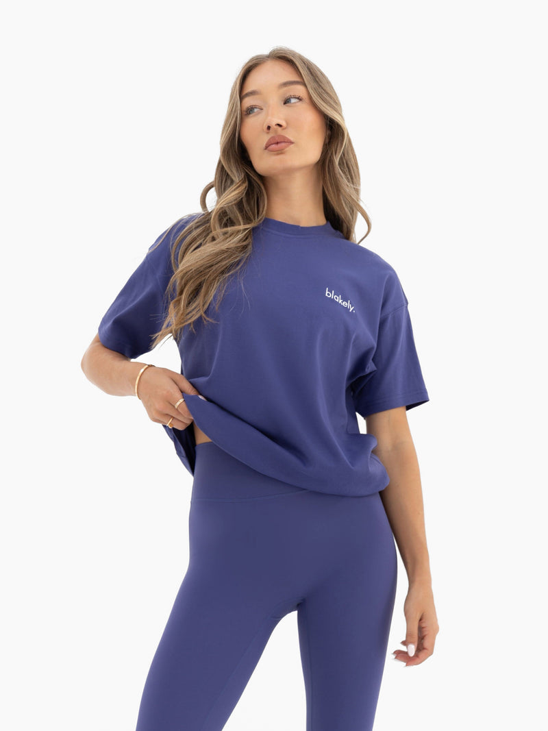 Freya Oversized T-Shirt - Bold Purple