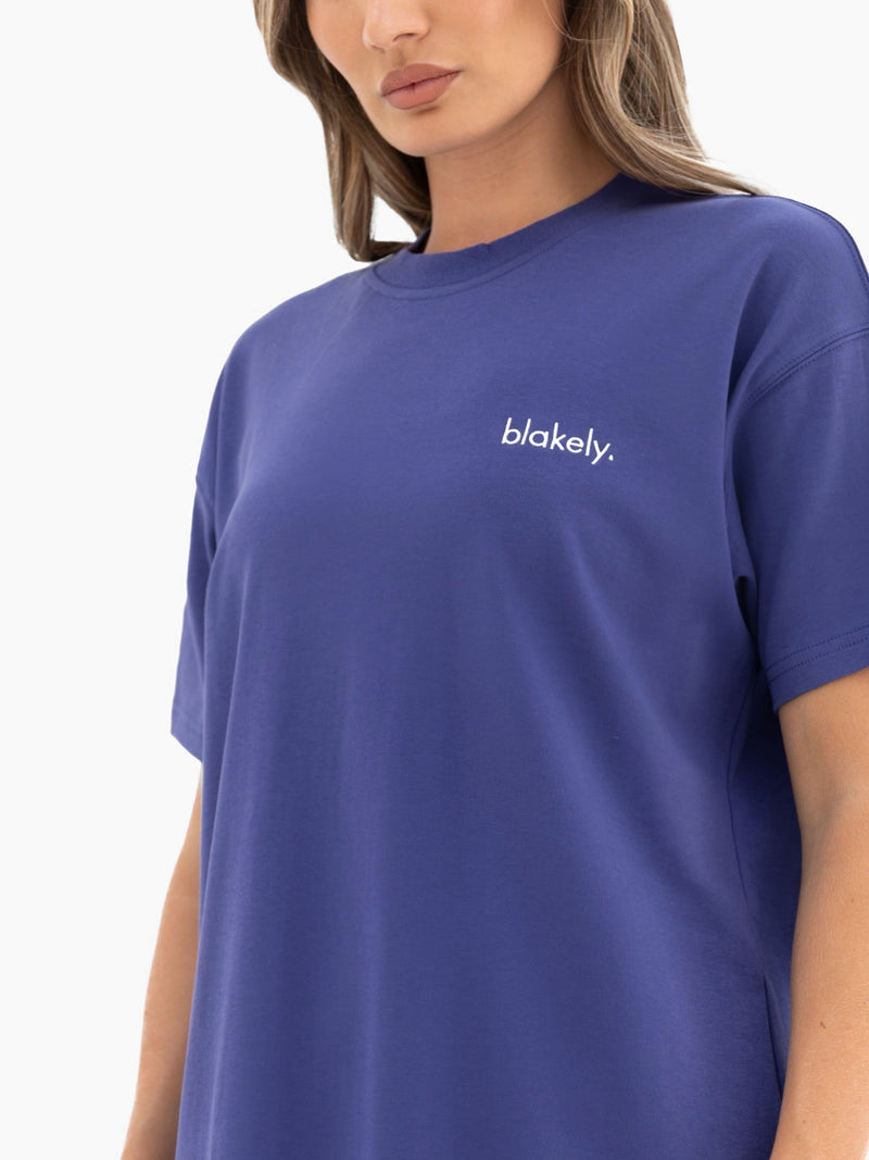 Freya Oversized T-Shirt - Bold Purple