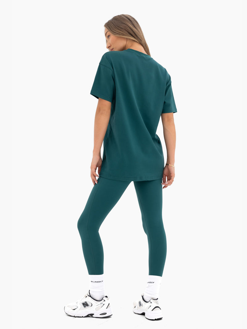 Freya Oversized T-Shirt - Deep Green