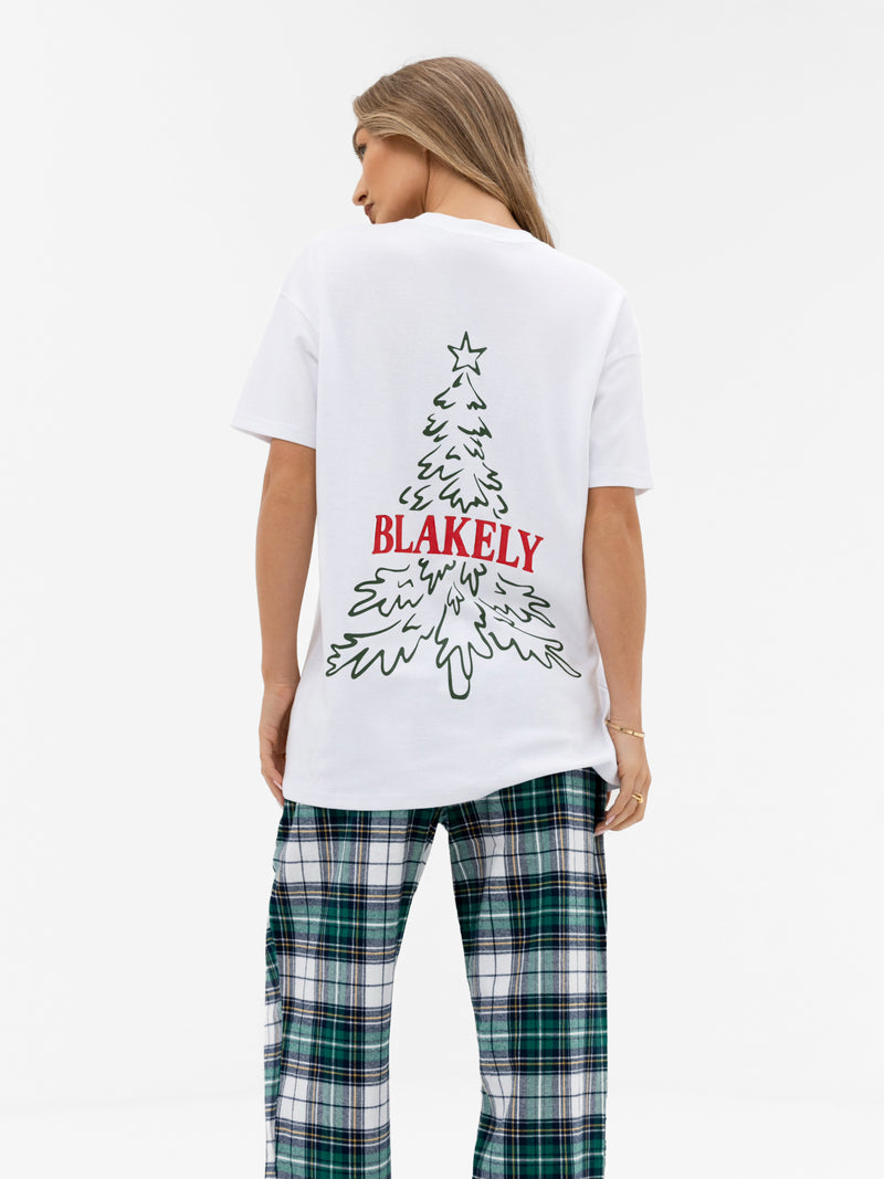 Christmas Print Oversized T-Shirt