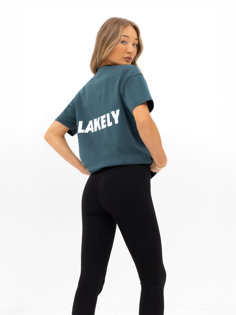 Amelie Oversized T-Shirt - Teal Green
