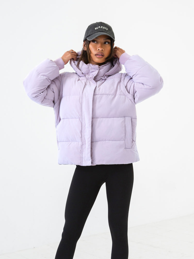 Multiway Puffer Coat 2 - Purple