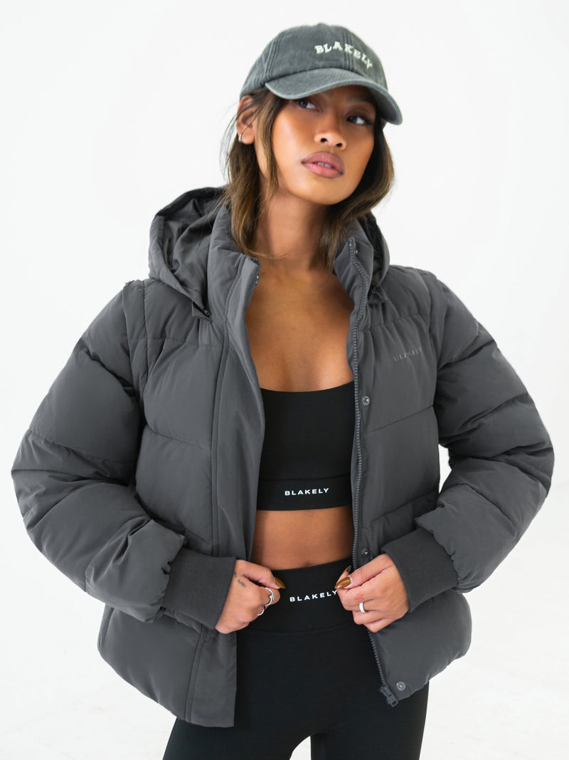 Multiway Puffer Coat 2 - Charcoal