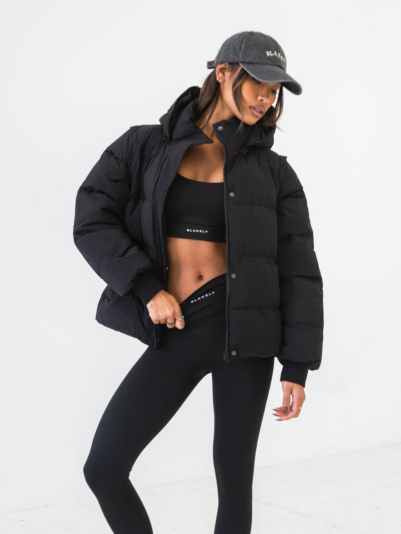 Multiway Puffer Coat 2 - Black