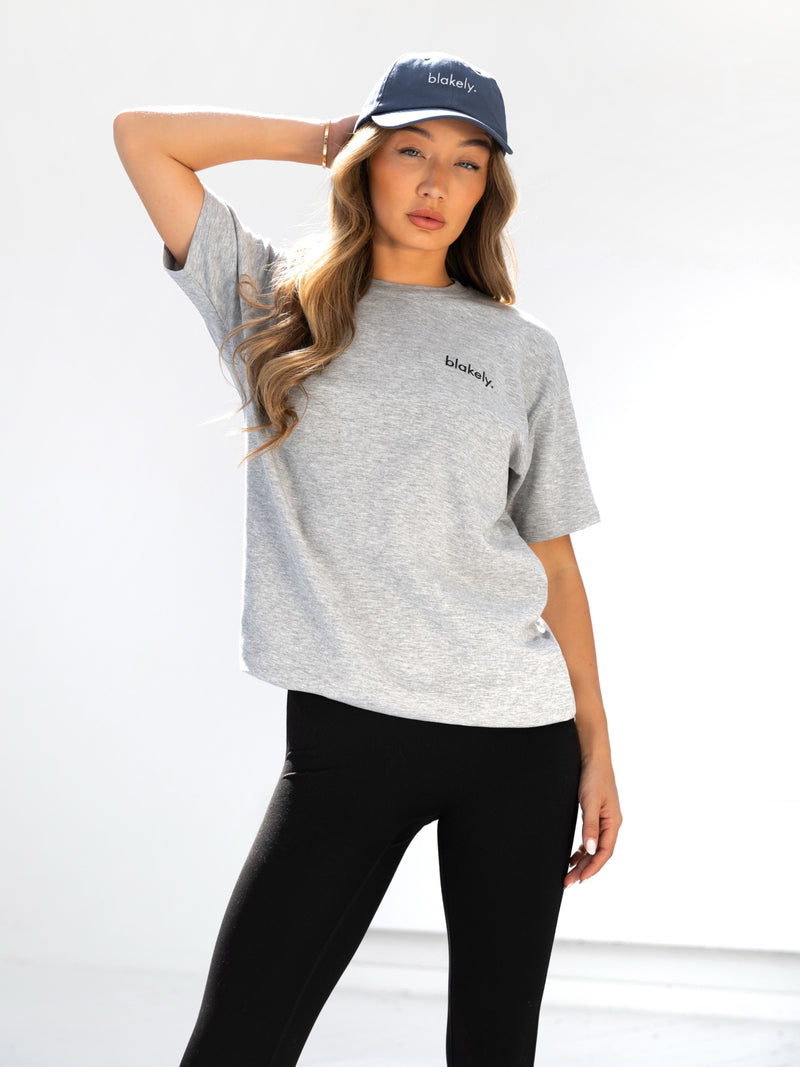 Sami Oversized T-Shirt - Marl Grey