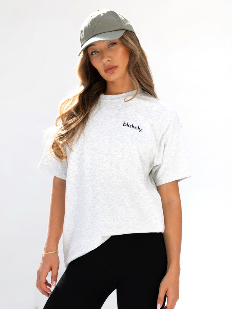 Sami Oversized T-Shirt - Marl White