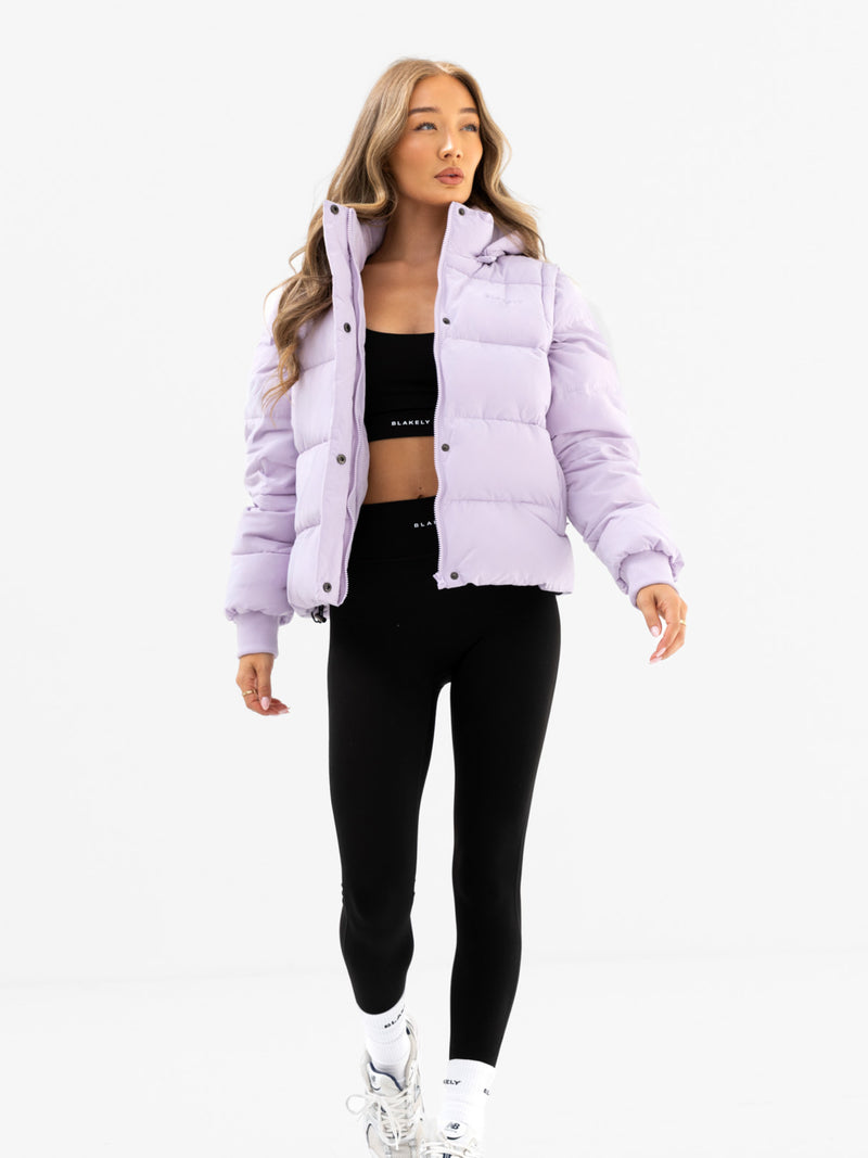 Multiway Puffer Coat 2 - Purple