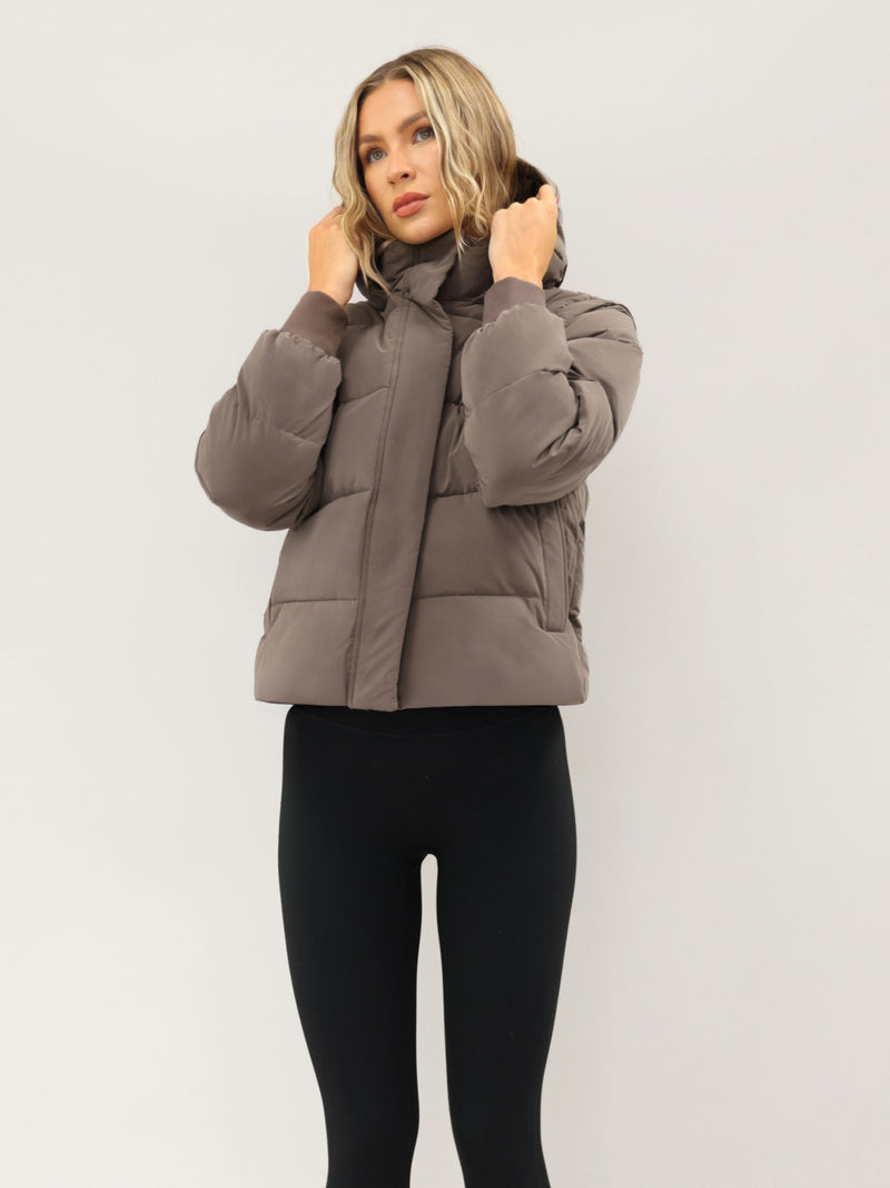Multiway Puffer Coat 2 - Light Brown