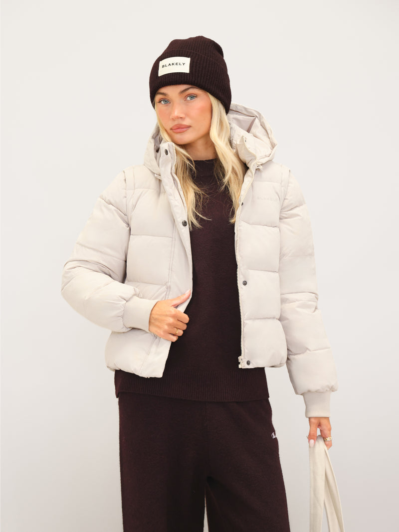 Multiway Puffer Coat 2 - Chalk