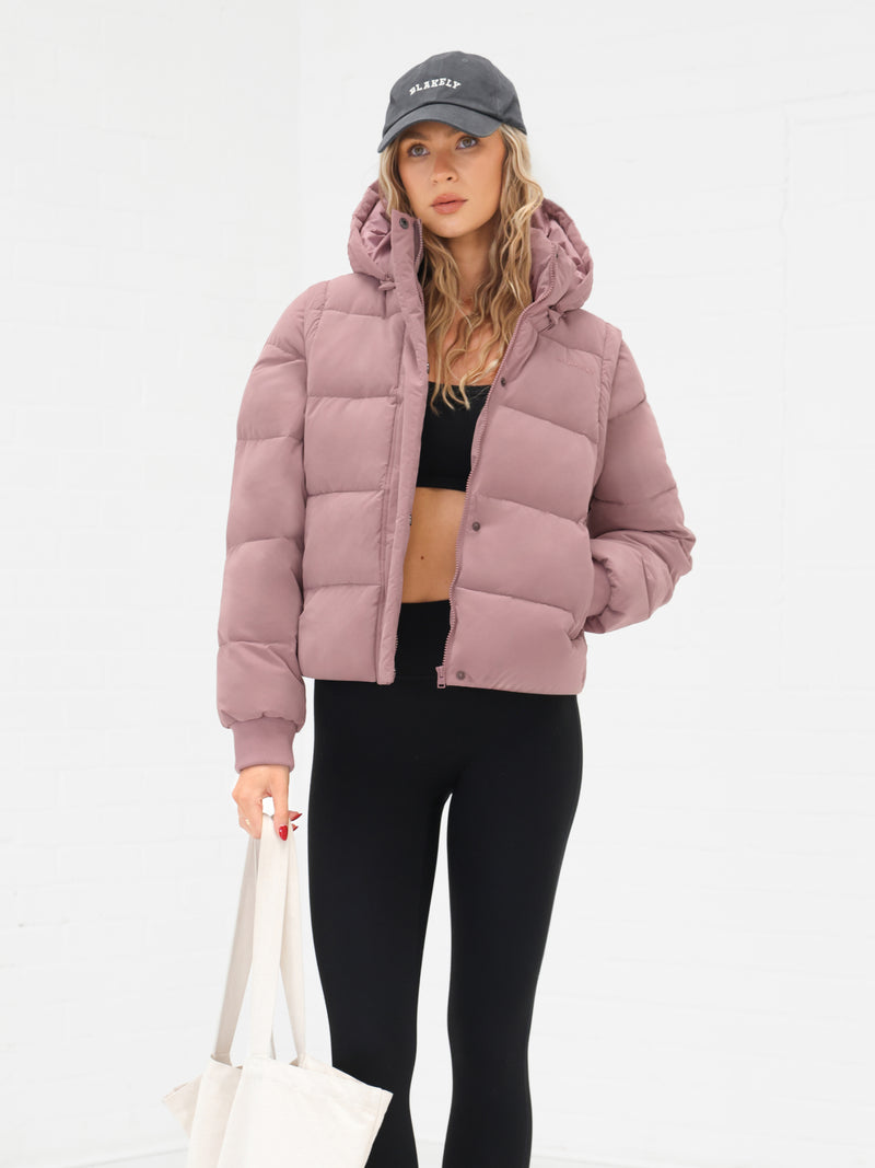 Multiway Puffer Coat 2 - Dusty Pink