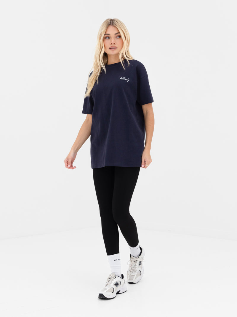 Mindy Oversized T-Shirt - Soft Navy