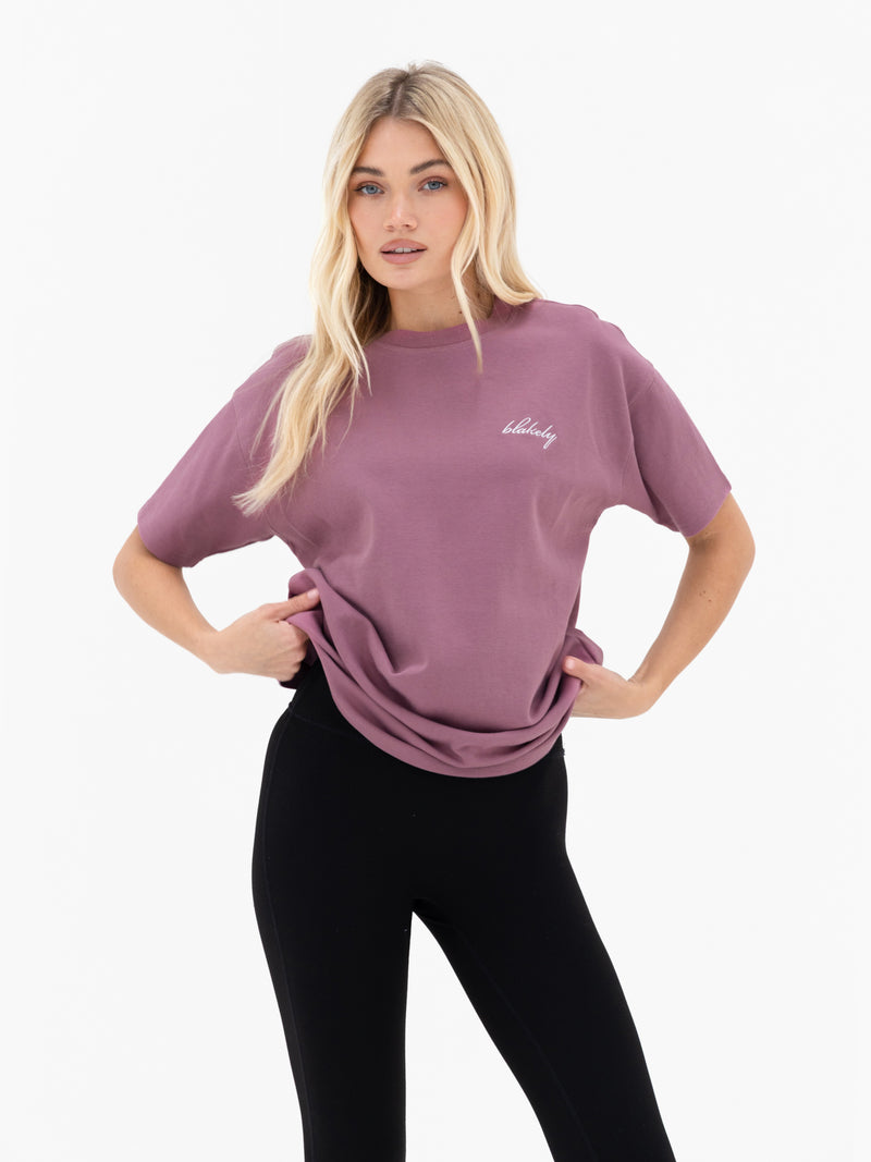 Mindy Oversized T-Shirt - Dusty Rose