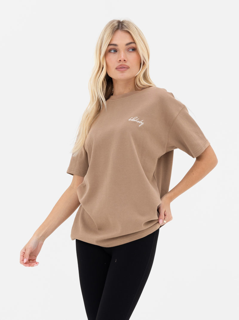 Mindy Oversized T-Shirt - Tan