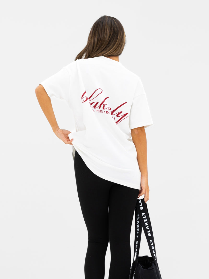 Georgia Oversized T-Shirt - Flat White