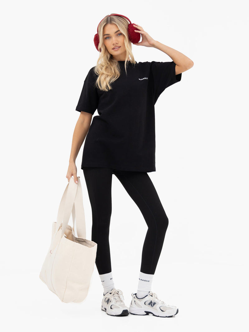 Amari Altitude Oversized T-Shirt - Black
