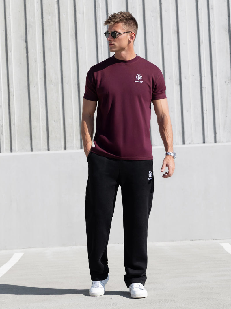Mateo Relaxed T-Shirt - Deep Burgundy