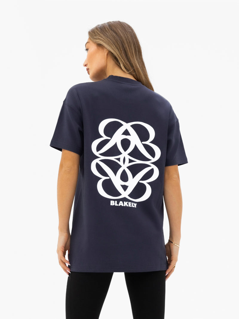 Iris Oversized T-Shirt - True Navy