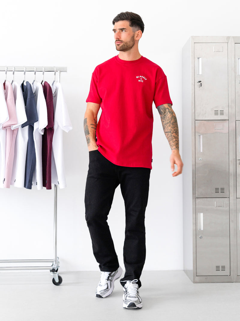 NYC Relaxed T-Shirt - Red