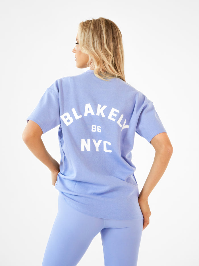 NYC Oversized T-Shirt - Cloudy Blue