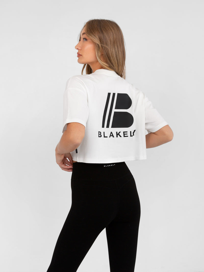 Apex Pro Cropped Tee - White