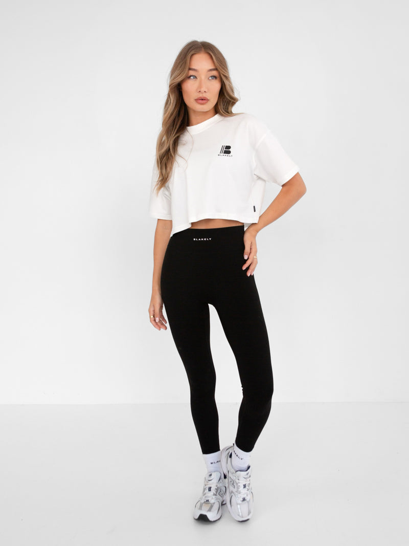 Apex Pro Cropped Tee - White