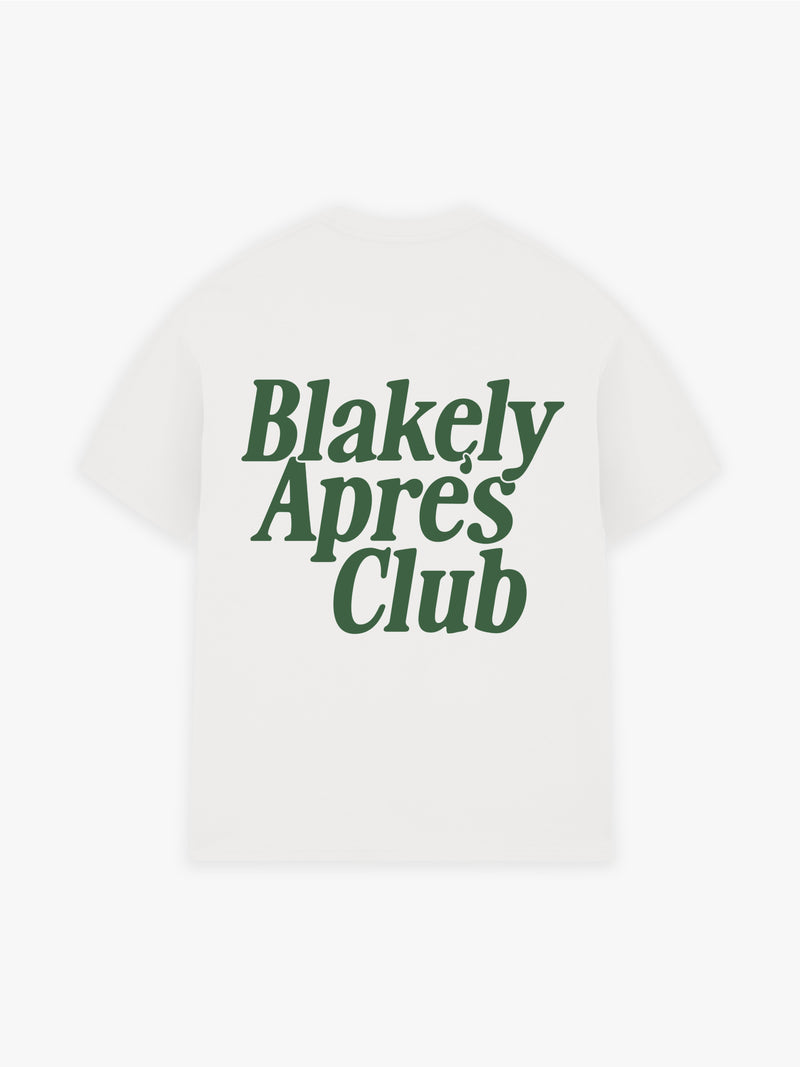 Halden Relaxed T-Shirt - Flat White & Dark Green